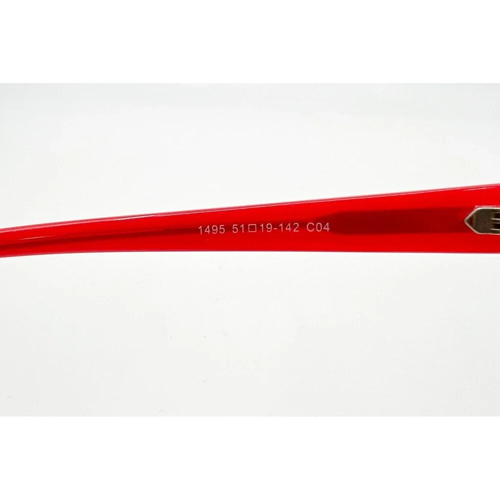 Yesglasses Eyeglass Frames Womens Red Cat Eye 1495 51-19-142 C04 51mm